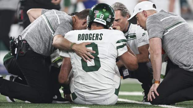 Aaron Rodgers: New York Jets quarterback 'completely heartbroken' after Achilles injury